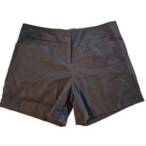 SAG HARBOR Womens Black Shorts Flat Front Size 8